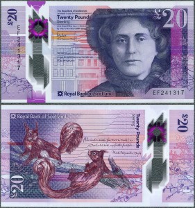Szkocja - 20 Pounds 29.01.2021* RBS * polimer