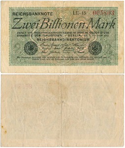Niemcy - 2 Billionen Mark 5.11.1923 * P132a * st. +4