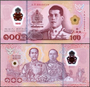 Tajlandia - 100 Baht ND/2025 * W147 * polimer