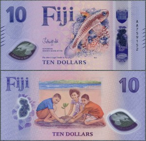 Fidżi - 10 Dollars ND/2026 * W126 * ryba * polimer