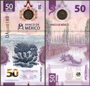 Meksyk - 50 Pesos 6.12.2023 * W133e * polimer S1