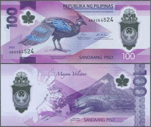Filipiny - 100 Piso 2025 * W238b * paw * polimer 