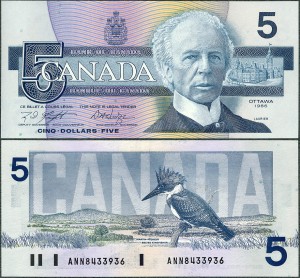 Kanada - 5 Dollars 1986 * P95e * zimorodek