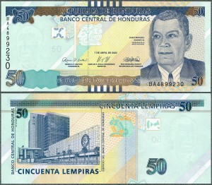 Honduras - 50 Lempiras 2022 * W104c