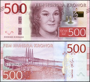 Szwecja - 500 Kronor 2016 * P73 * Birgit Nilsson