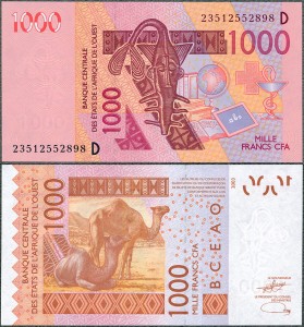 Mali - 1000 franków 2023 D * P415D * wielbłąd 