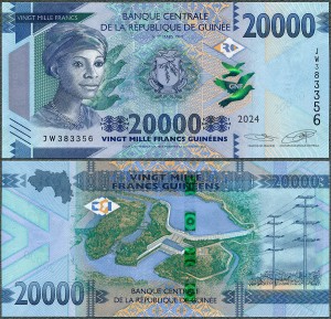 Gwinea - 20.000 Francs 2024 * W50d * tama 