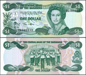 Bahamy - 1 Dollar 2002 * P70 * Elżbieta II 