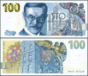Czechy - 100 Korun 2026 * W32 * 100 Lat Banku