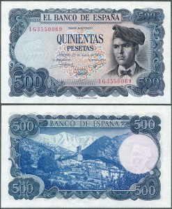 Hiszpania - 500 Pesetas 1971 * P153 * J. Verdaguer