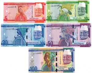 Gambia - zestaw 5-100 Dalasis ND/2015