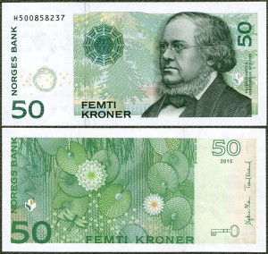 Norwegia - 50 Kroner 2015 * P46d * Asbjornsen