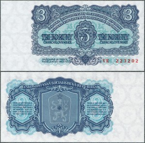 Czechosłowacja - 3 Koruny 1961 * P81
