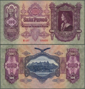 Węgry - 100 Pengö 1930 * P98 * Król Maciej
