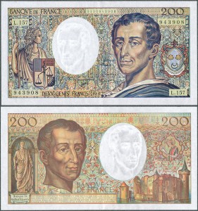 Francja - 200 Francs 1994 * P155f * Stan -1
