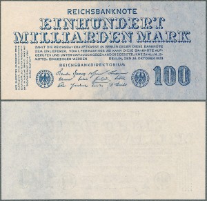 Niemcy - 100 Milliarden Mark 1923 * P126 * DEU-150