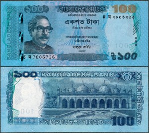Bangladesz - 100 Taka 2019 * P57i * Mujibur Rahman