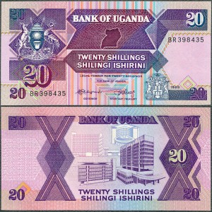 Uganda - 20 Shillings 1988 * P29b * bank