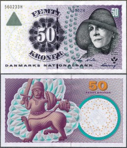 Dania - 50 Kroner 2000 * P55b * Karen Blixen