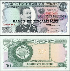 Mozambik - 50 Escudos 1970 (1976) * P116
