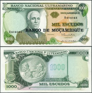 Mozambik - 1000 Escudos 1972 (1976) * P119