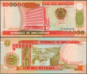 Mozambik - 100.000 Meticais 1993 * P139