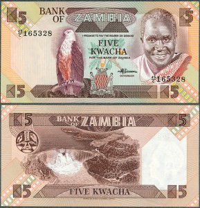 Zambia - 5 Kwacha ND/1986 * P25d
