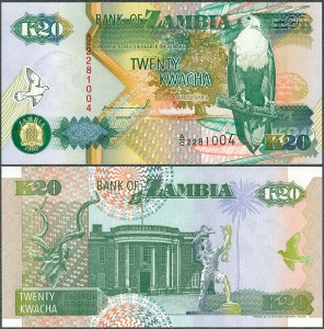 Zambia - 20 Kwacha 1992 * P36a