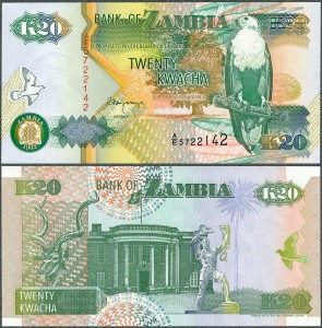 Zambia - 20 Kwacha 1992 * P36b