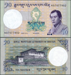 Bhutan - 10 Ngultrum 2019 * P29c
