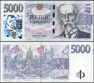 Czechy - 5000 Korun 2026 * W33 * Sto Lat Banku
