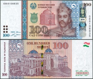 Tadżykistan - 100 Somoni 2025 * P28c