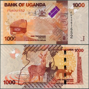 Uganda - 1000 Shillings 2022 * P49g * antylopy 