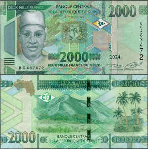 Gwinea - 2000 Francs 2024 (2026) * W48Ac * nowa data