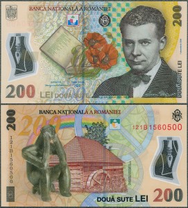 Rumunia - 200 Lei 2006 (2012) * starszy typ * polimer