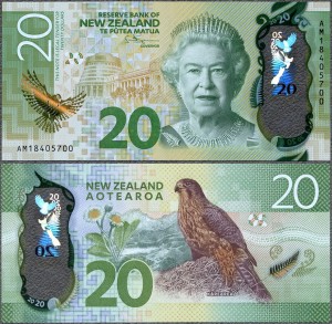 Nowa Zelandia - 20 Dollars 2018 * P193b * Elżbieta II * polimer