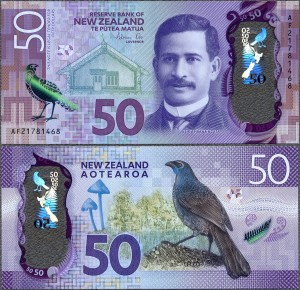 Nowa Zelandia - 50 Dollars 2021 * P194c * ptak * polimer